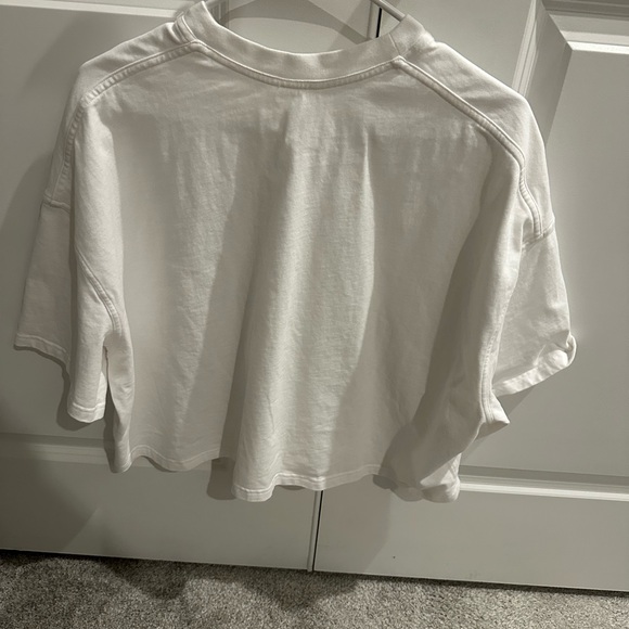 LULULEMON BRUSHED heavyweight cotton cropped crew t shirt - Picture 3 of 3